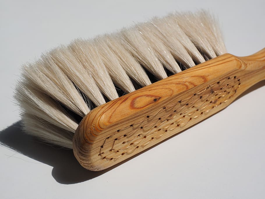 brush, goat hair brush, goat hair, clean, wipe, feather duster, paintbrush, equipment, work Tool, wood - Material