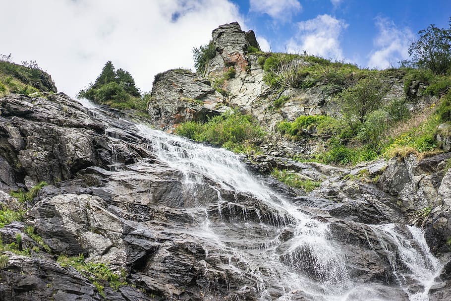 natureza romena, Incrível, Cachoeiras, Puro, Romeno, Natureza, colinas, montanhas, rochas, romênia