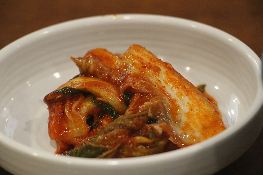 lauk, kimchi, makanan dan minuman, makanan, piring, close-up, tidak ada orang, mangkuk, siap makan, kesegaran