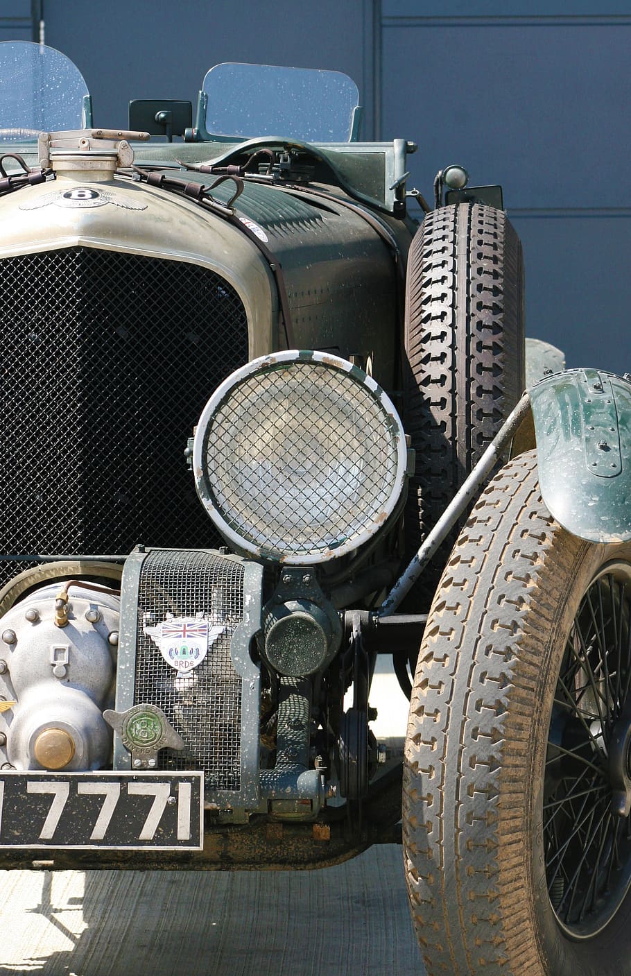 bentley, vintage car, racing car, blower bentley, tyres, vintage, historic, car, automobile, mud guards