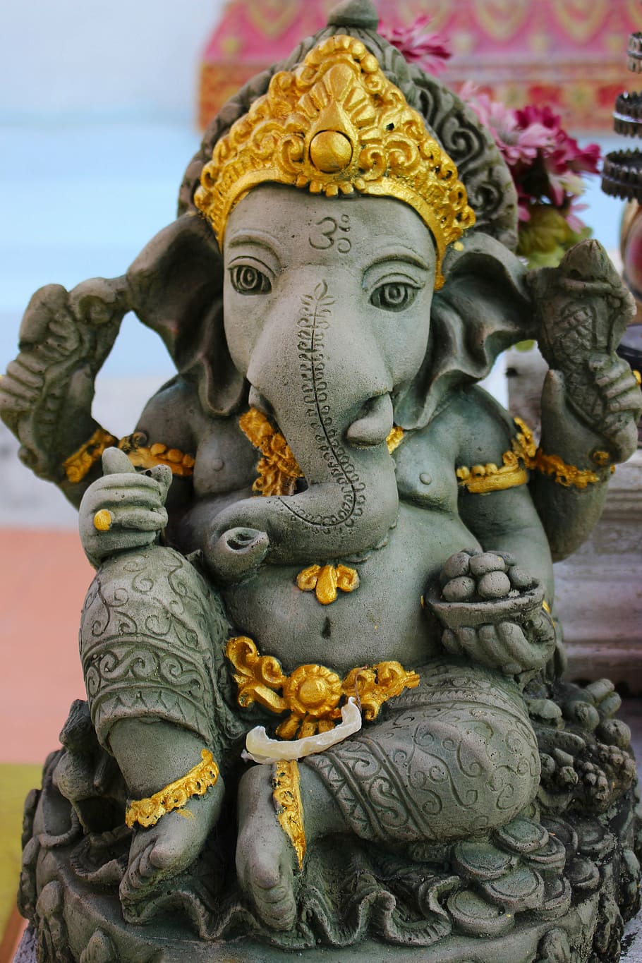 Ganesha figurilla, estatua, Lord Ganesha, religioso, cultura, religión, dios, escultura, hinduismo, señor