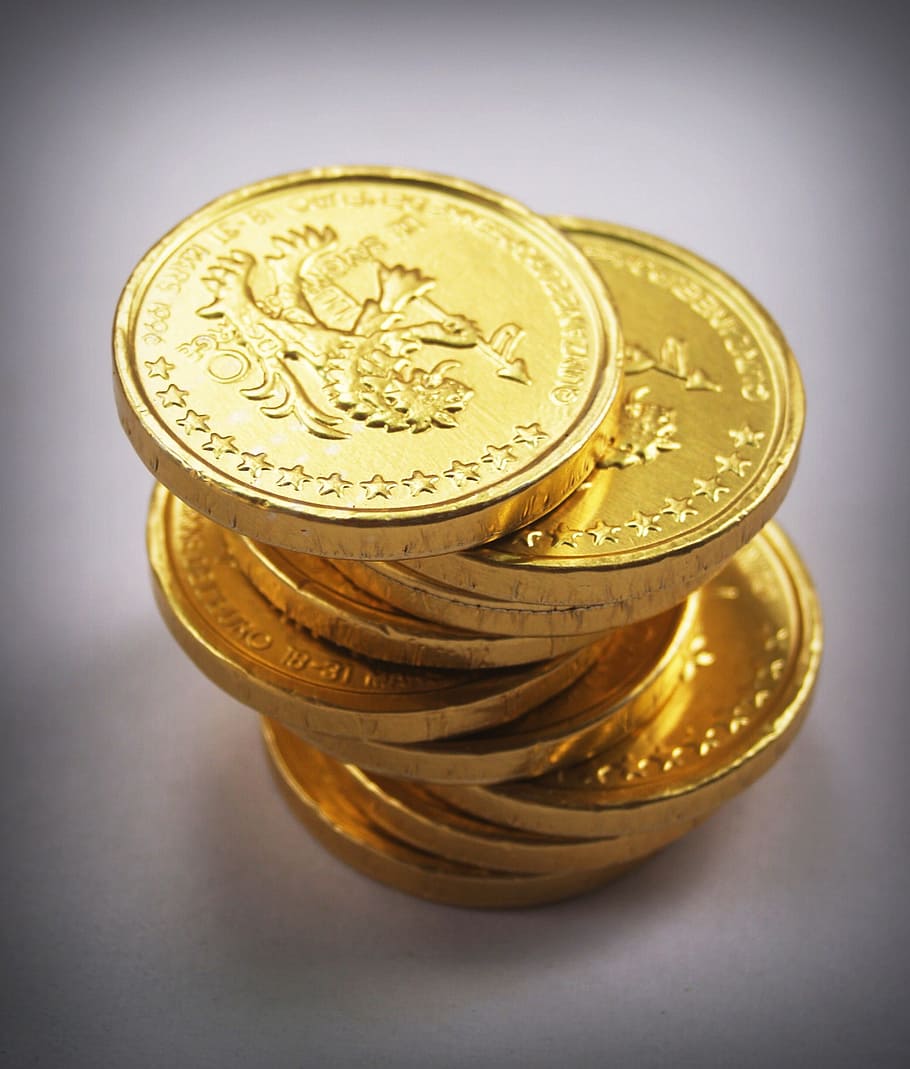 round gold-colored coins, Coin, Gold, Cash, Isolated, Tower, economy, rate, business, income - Pxfuel