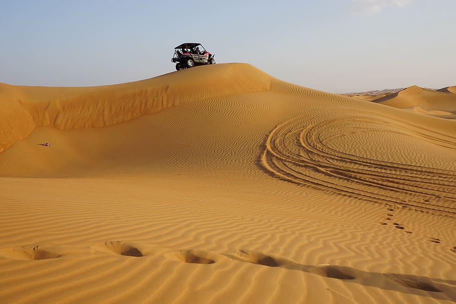 utv on desert, desert, dune, sand, adventure, quad, dubai, sand dune, arid climate, riding