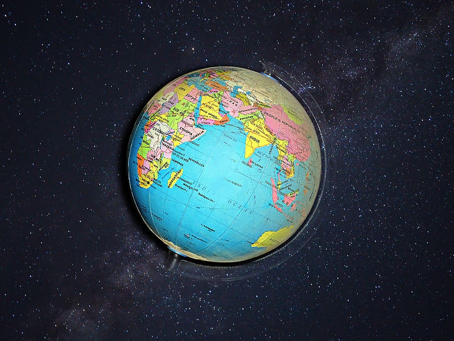 globo de mesa, globo, terra, planeta, continentes, geografia, planeta - espaço, globo - objeto feito pelo homem, esfera, espaço