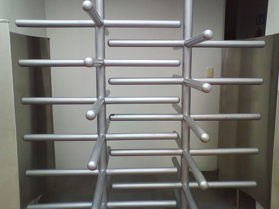 Access, Restricted, Tube, Pipe, Door, gray, metal, silver colored, silver - metal, steel