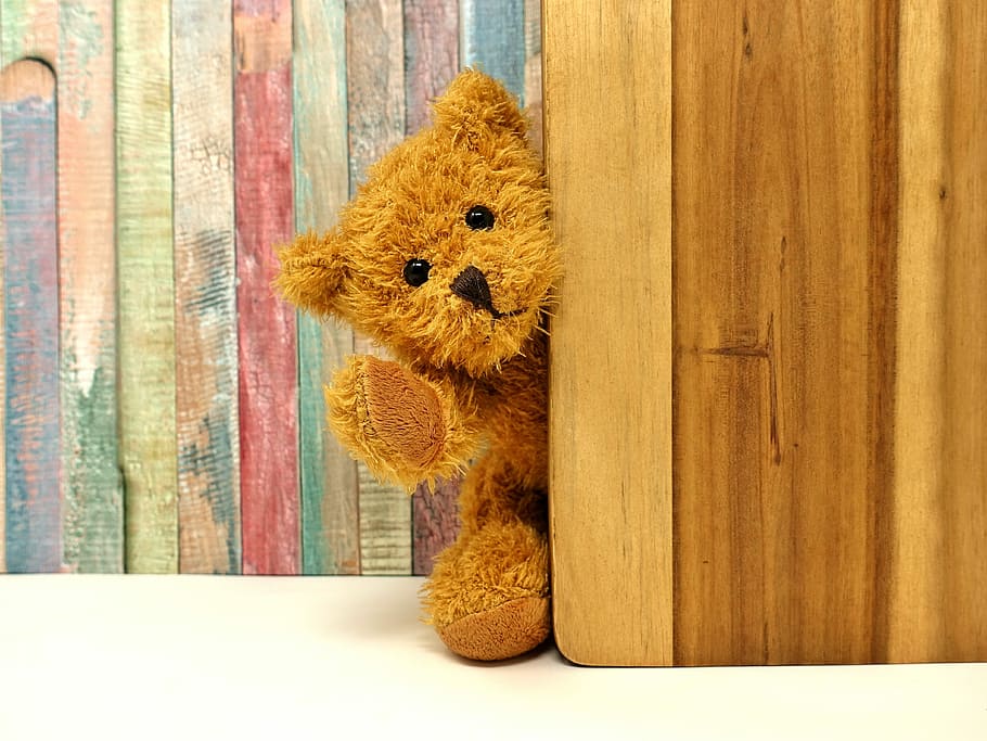 茶色, クマ, ぬいぐるみ, おもちゃ, テディ, テディベア, 抱きしめる, 甘い, 遊び, かわいい