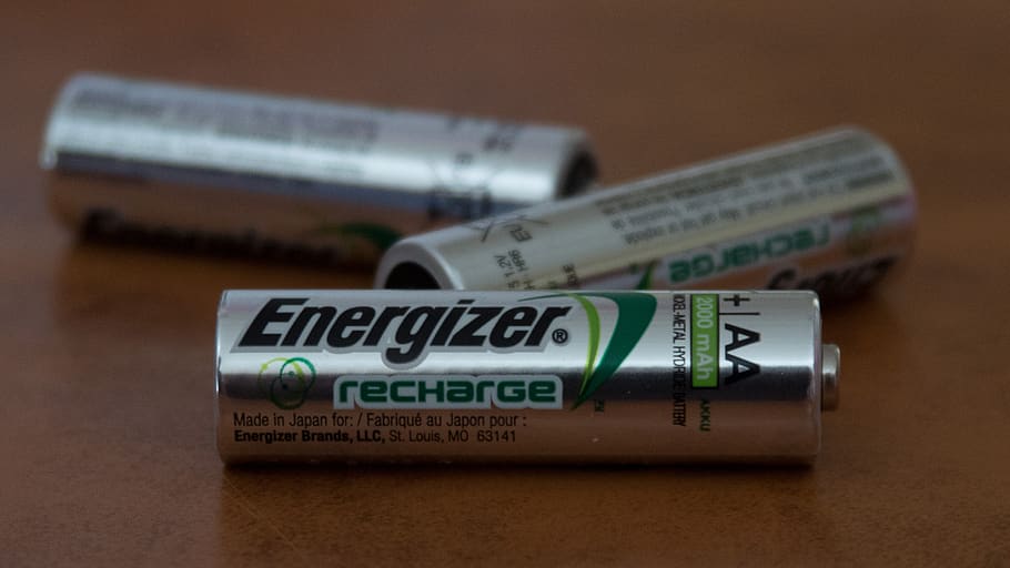 batteries, rechargeable, energizer, silver, double a, battery, aa, volts, amperage, electrical