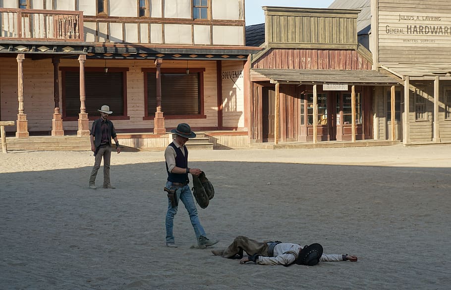 western town, old, historical, architecture, western, spain, tabernas, film set, cowboy, duel