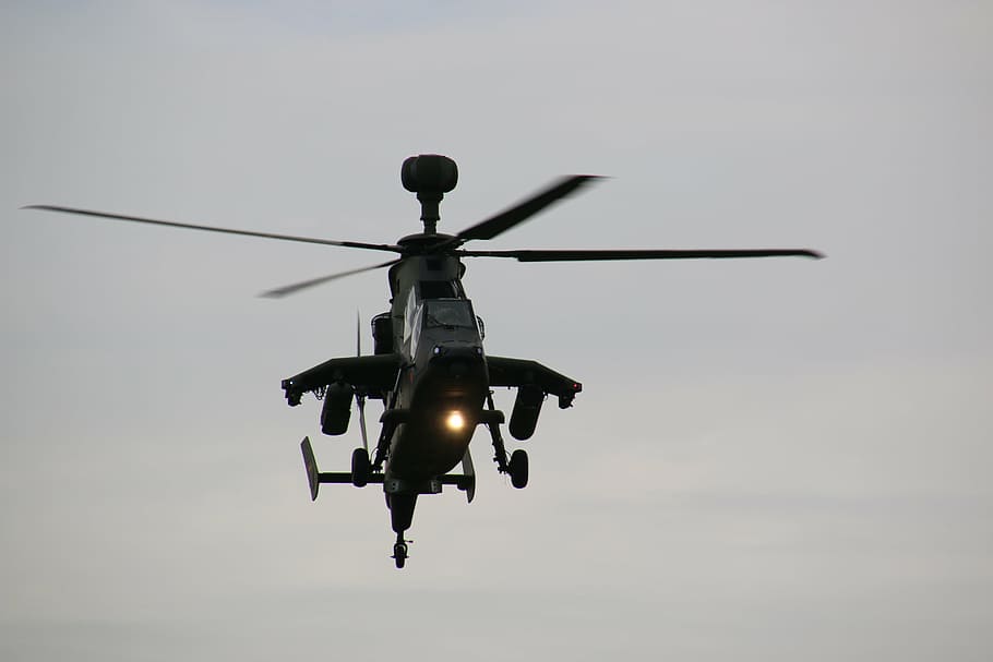 tiger, helicopter, gunship, bundeswehr, air force, army, use, attack, air vehicle, transportation