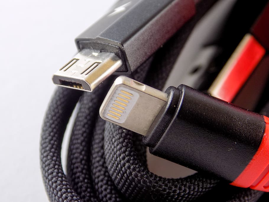 cable, cables, the cord, technology, plugin, electric, connection, usb, lightning, micro usb