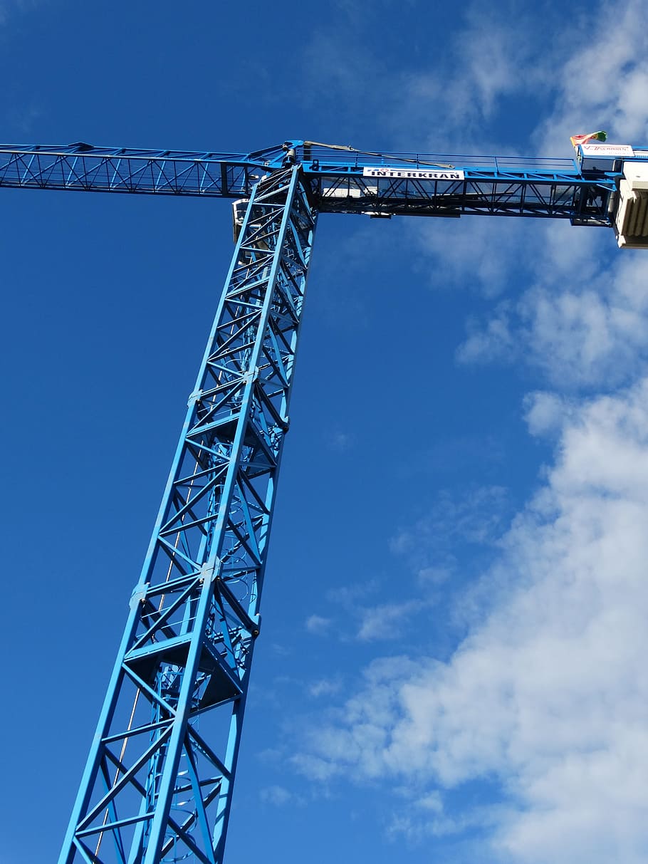 Crane, Load, Skyward, load crane, in the height, sky, baukran, crane arm, lift loads, lifting crane