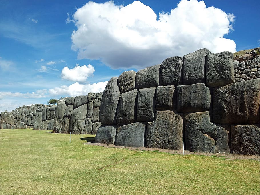 ancient, stone wall, daytime, peru, cusco, inca, wall, ruin, history, building