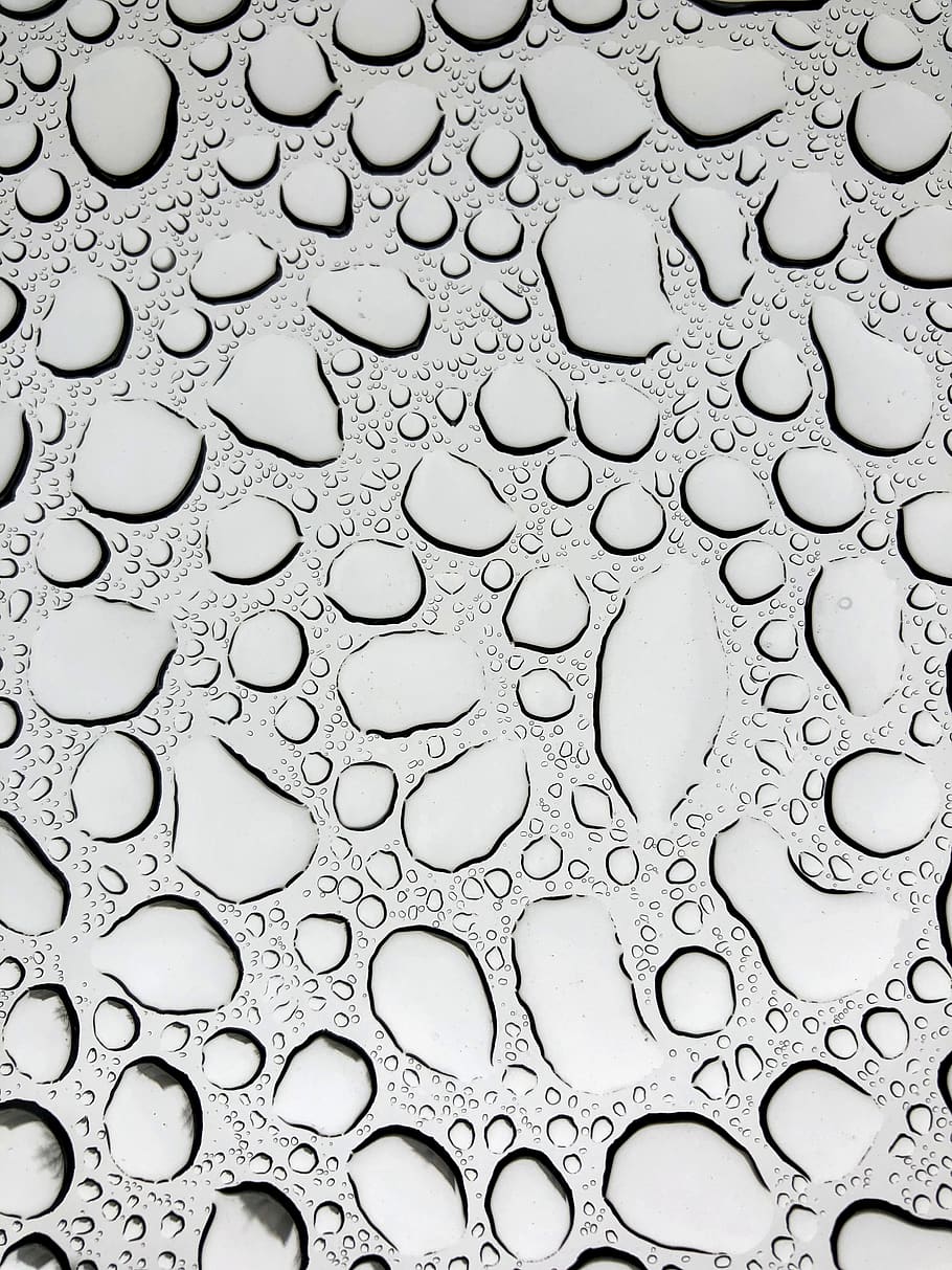 patrón, gotas, lluvia, agua, textura, diseño, líquido, brillante, bienvenida, mojado