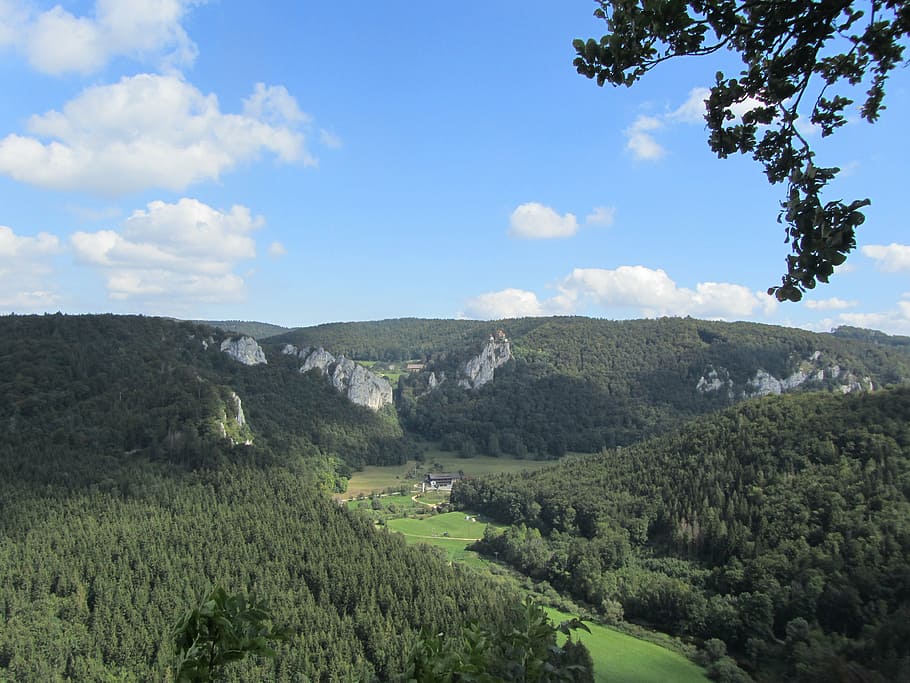 danube valley, hiking, beuron, nature, tree, forest, mountain, summer, landscape, scenics