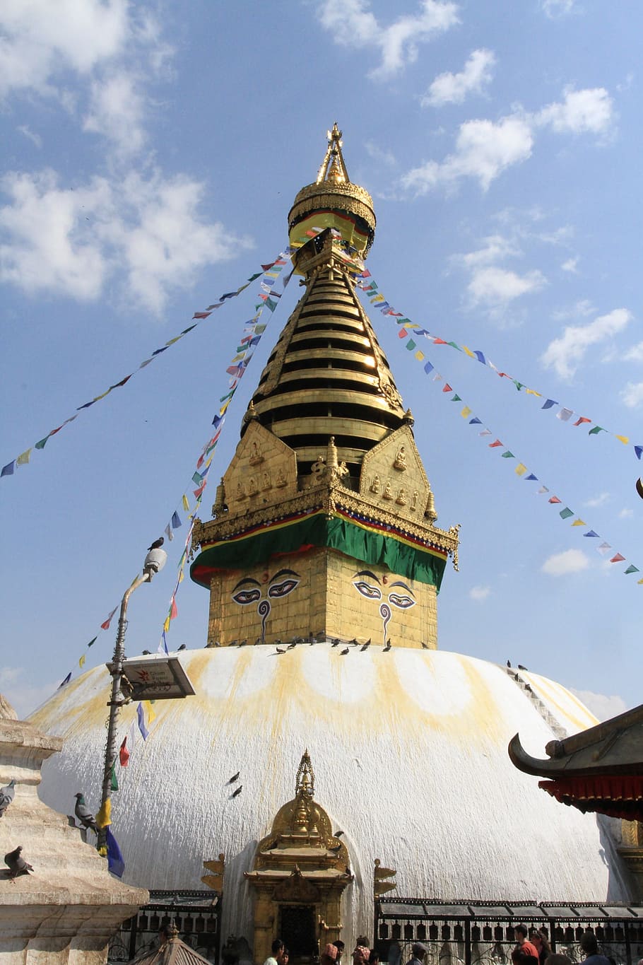 부처님, stupa, 네팔, swayambhu, 카트만두, 평화, 불교, 종교, 건축 된 구조, 건축물