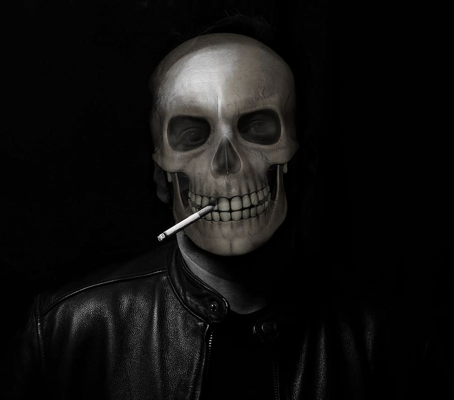 smoking, death, cancer, skull, cigarette, tobacco, awareness, smoke, health, quit