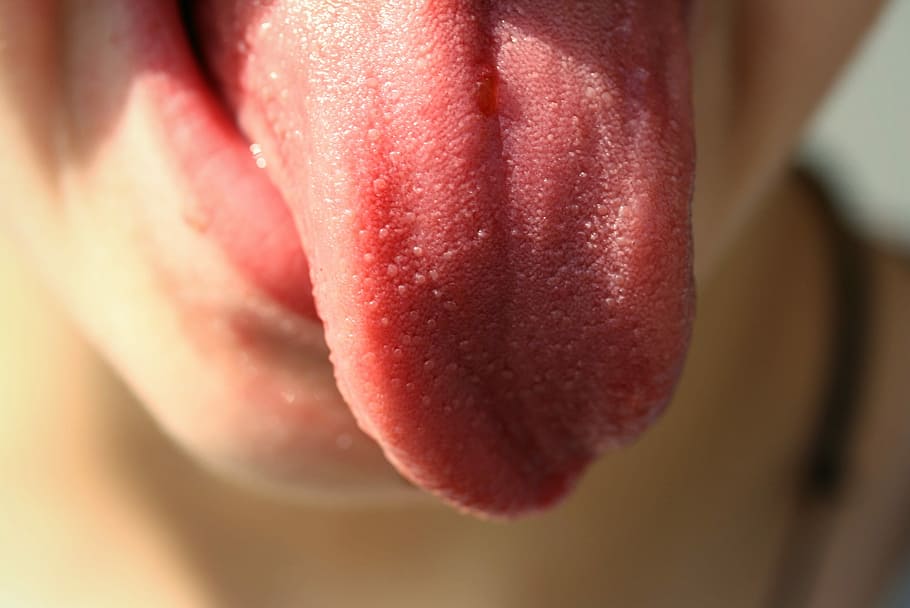 selective, focus photography, sticking, Tongue, Human, Child, Person, Face, human, child, stick out tongue