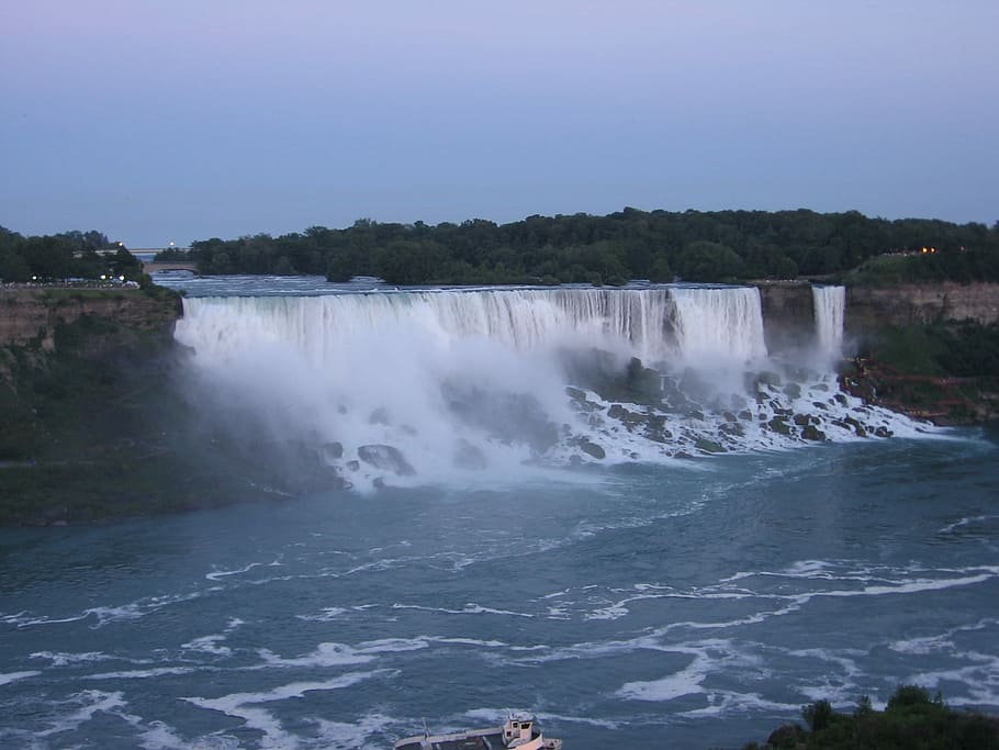 Air Terjun Niagara, Air Terjun, Air, niagara, sungai, kabut, ontario, pemandangan, amerika, pariwisata