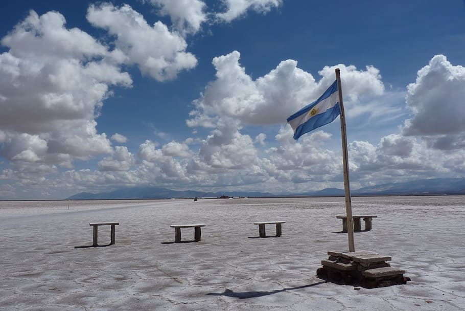 Salinas, Argentine, Flag, Salt Lake, argentine, flag, landscape, scenery, natural, outdoor, environment
