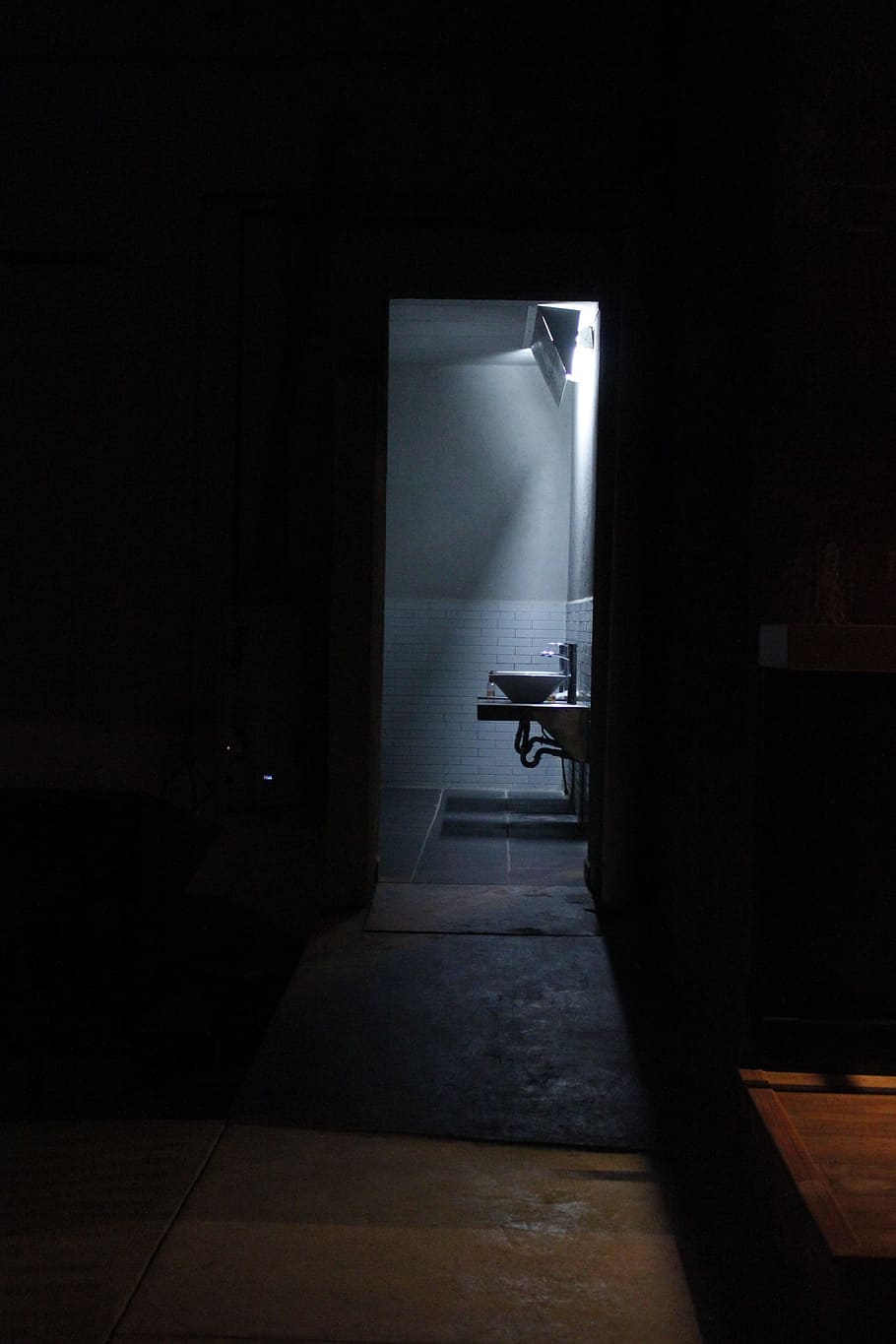 Bathroom, Light, Contrast, Mexico, light, contrast, manufactures, terror, fear, indoors, dark