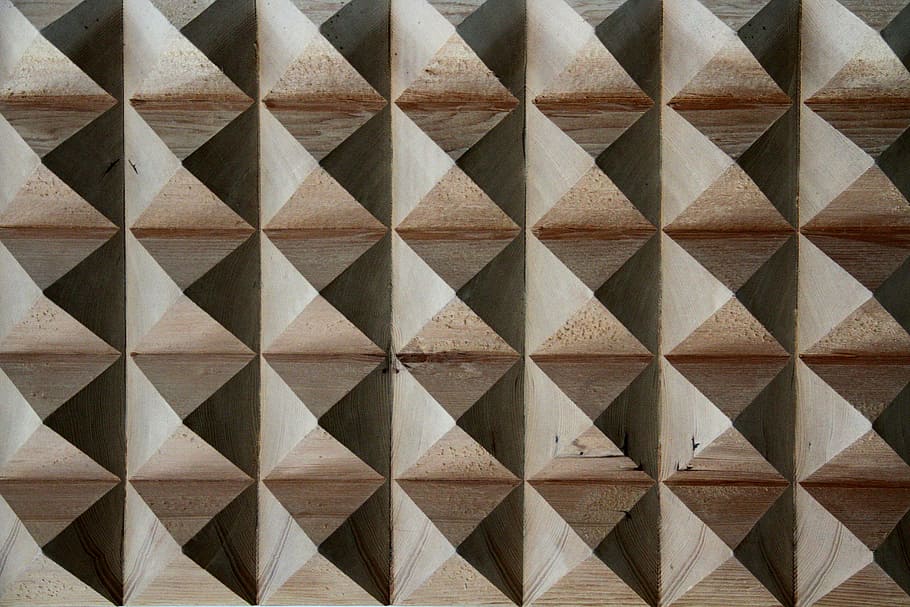 brown desert wallpaper, Wood, Texture, Material, 3D, Pattern, pyraminds, geometric, backgrounds, abstract