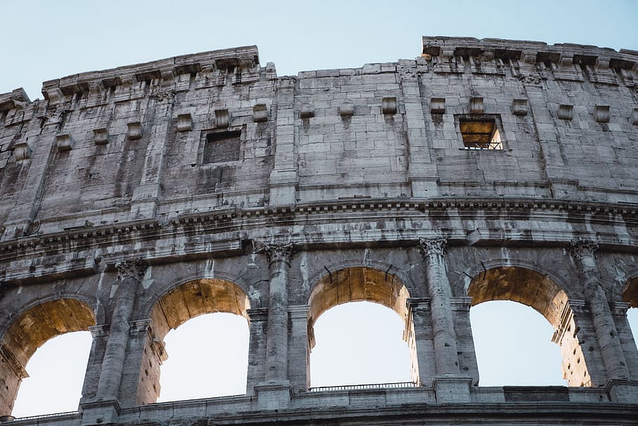 colosseum di roma, Colosseum, Roma, arsitektur dan Cityscape, Lokasi perjalanan, coliseum, arsitektur, amfiteater, roma - Italia, Italia