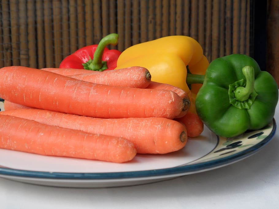 roots, paprika, vegetables, fruit bowl, food, vegetable, food and drink, freshness, healthy eating, plate