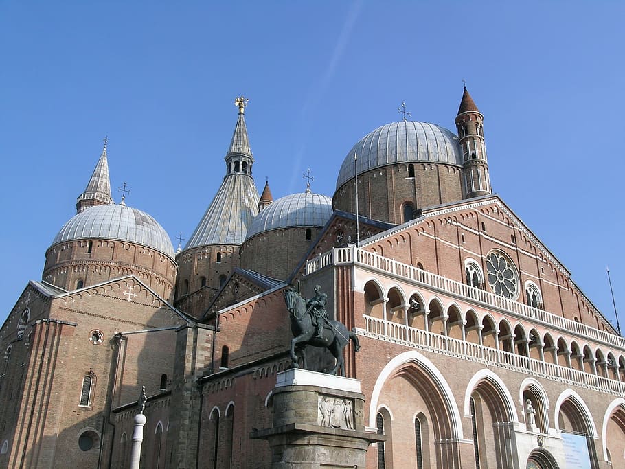 Vêneto, Itália, Padova, igreja s antonio, igreja, arquitetura, arco, cúpula, exterior do edifício, estrutura construída