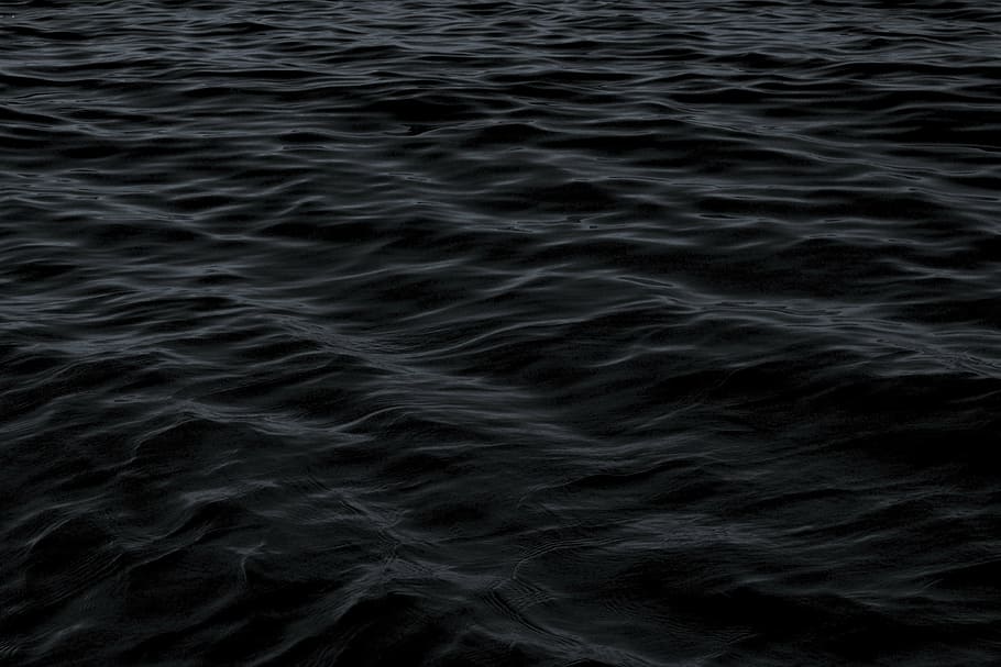 hitam, tubuh, air, gelap, danau, lautan, pola, sungai, laut, latar belakang