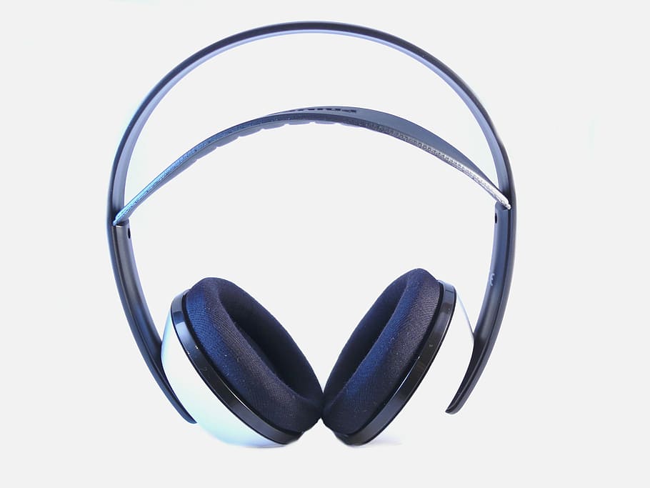 blue, gray, cordless, Headphones, Wireless, Technology, Music, wireless, technology, sound, beat