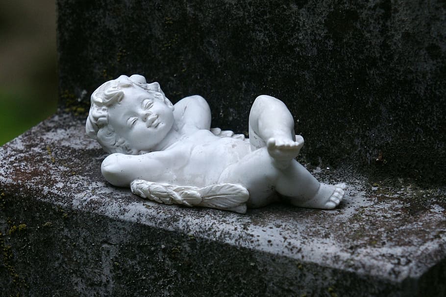 angel, contemplative, figure, cemetery, angel figure, mourning, guardian angel, hope, harmony, grave supplement
