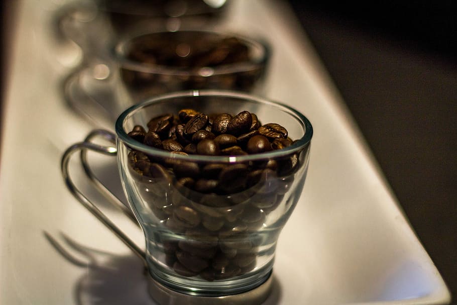 espresso series # 2, Espresso, Series # 2, frijoles, primer plano, café, granos de café, taza, bebida, frijol