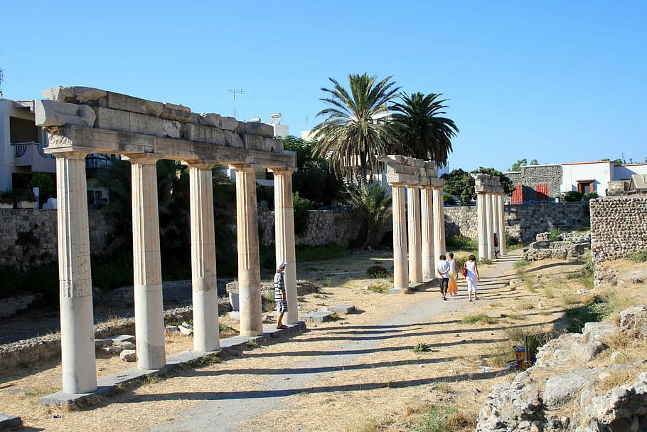 kos, greece, Ruins, Ancient, Gymnasion, Kos, Greece, photos, public domain, structures, old Ruin