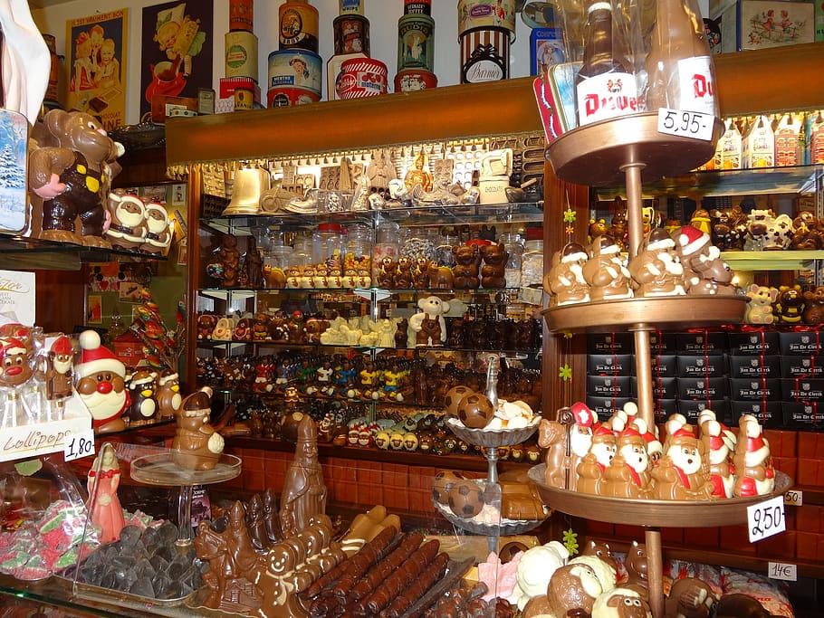 chocolate, belgium, city, flanders, bruges, candy, shop, confectionery, choice, variation