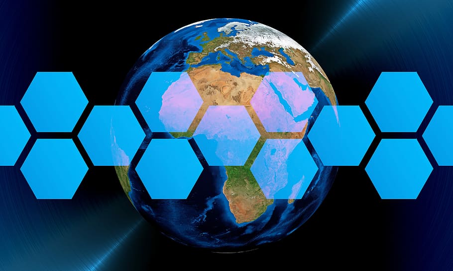 planet earth, honey comb, edited, global, network, communication, connection, data, connect, worldwide