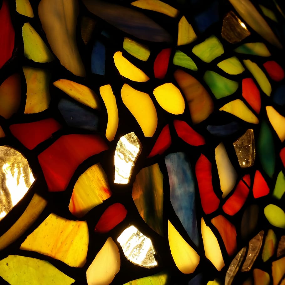 tiffany, glass, stained glass, decorative, decoration, lines, stained, shades, backgrounds, full frame