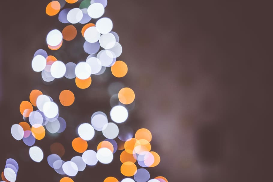 Navidad, árbol, árbol de Navidad, Bokeh, luces, fondo abstracto, borrosa, bokeh de Navidad, luces de Navidad, tiempo de Navidad