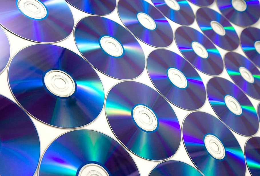 warnawarni, banyak cakram cd, DVD, kompak, cakram, ray, komputer, penyimpanan, teknologi, close-up