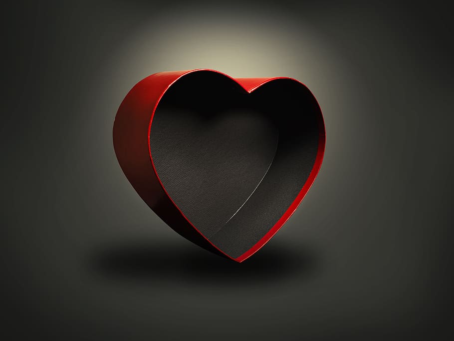 box, heart, love, valentine's day, heart shape, positive emotion, emotion, valentine's day - holiday, red, studio shot