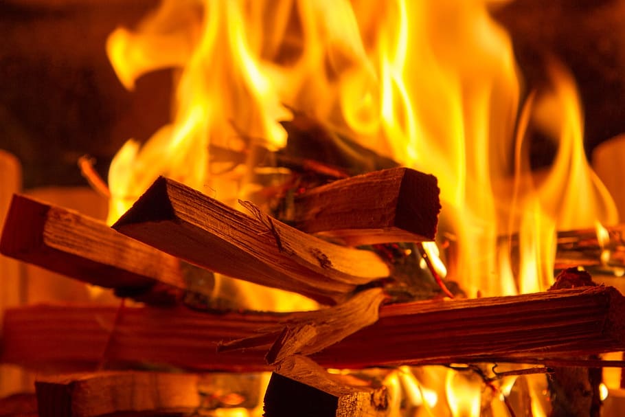 Fire, Flame, Wood, Burn, Log, fire, flame, flame log fire, wood fire, embers, combustion
