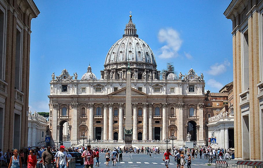 vatican, rome, city, tourists, religion, church, priest, europe, basilica, sculpture