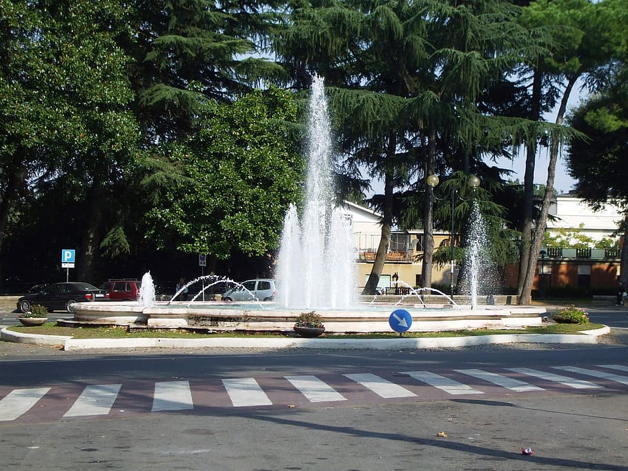 di, piazza, giuseppe, garibaldi, Fontana, Giuseppe Garibaldi, Velletri, Italy, fontana di piazza, fountain