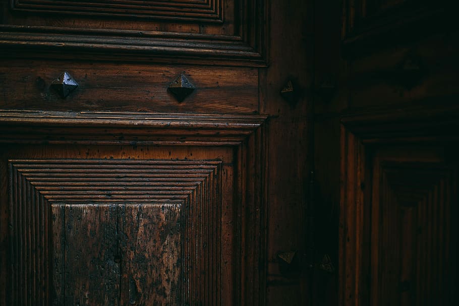 madera, puertas, Hermosa, Barcelona, ​​España, vintage, antiguo, entrada, madera - Material, puerta
