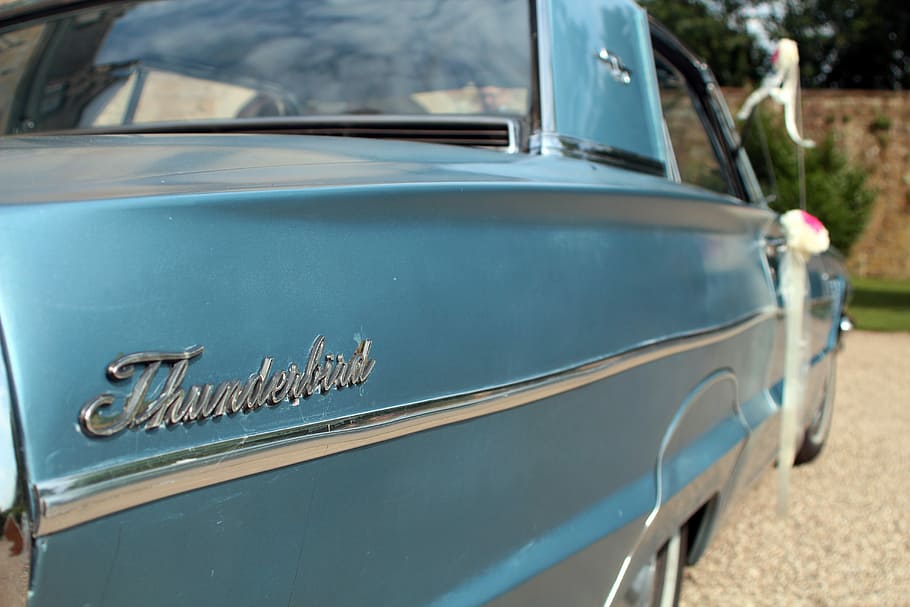Thunderbird, Oldtimer, Wedding, Car, Auto, wedding car, ford, ford thunderbird, america, classic