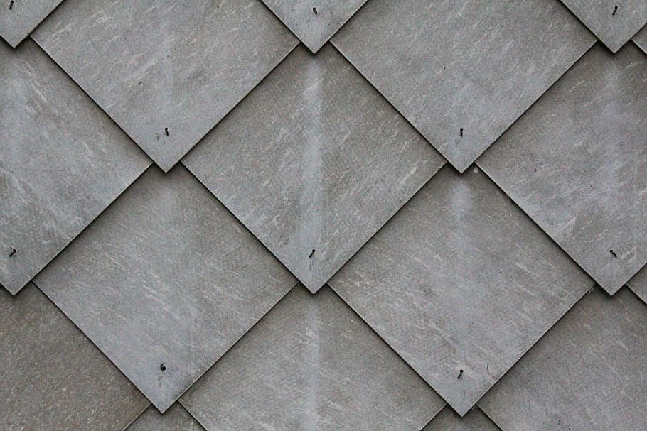 tile, slate, shingle, diamonds, grey, pattern, wall, background, structure, backgrounds