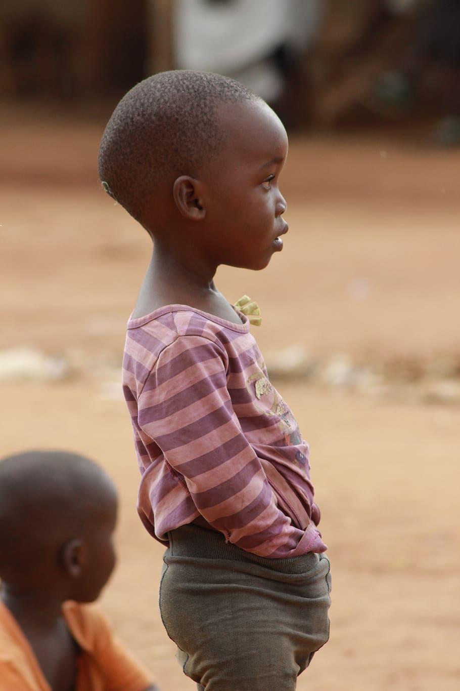 uganda, áfrica, pobreza, joven, negro, vida, niño, pobre, niños, rural