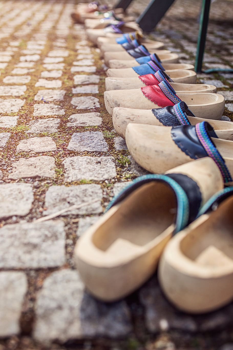 wooden shoes, holland, netherlands, shoes, wood, colorful, many, color, tradition, traditionally