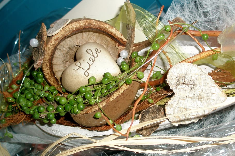 gift, blum tight binding, natural container, plants florist, egg, food, close-up, food and drink, text, celebration