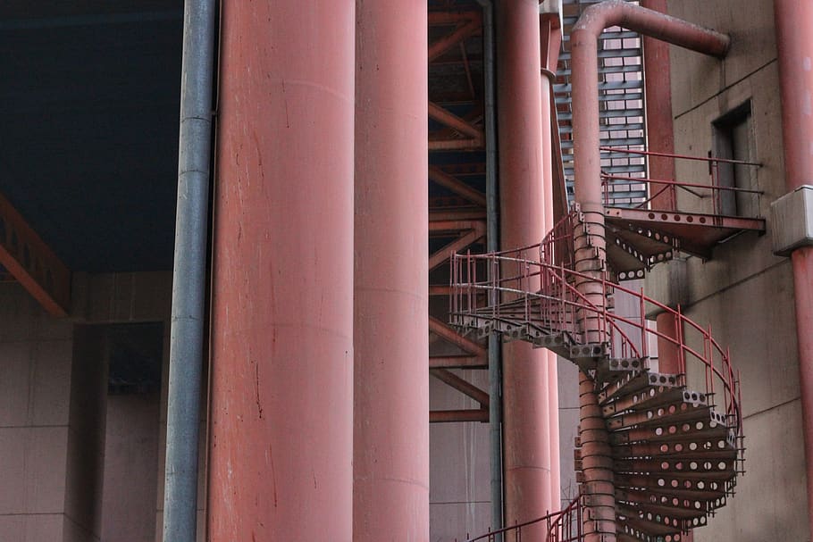 stairs, structure, building, construction, perspective, spiral, inner, architecture, built structure, building exterior