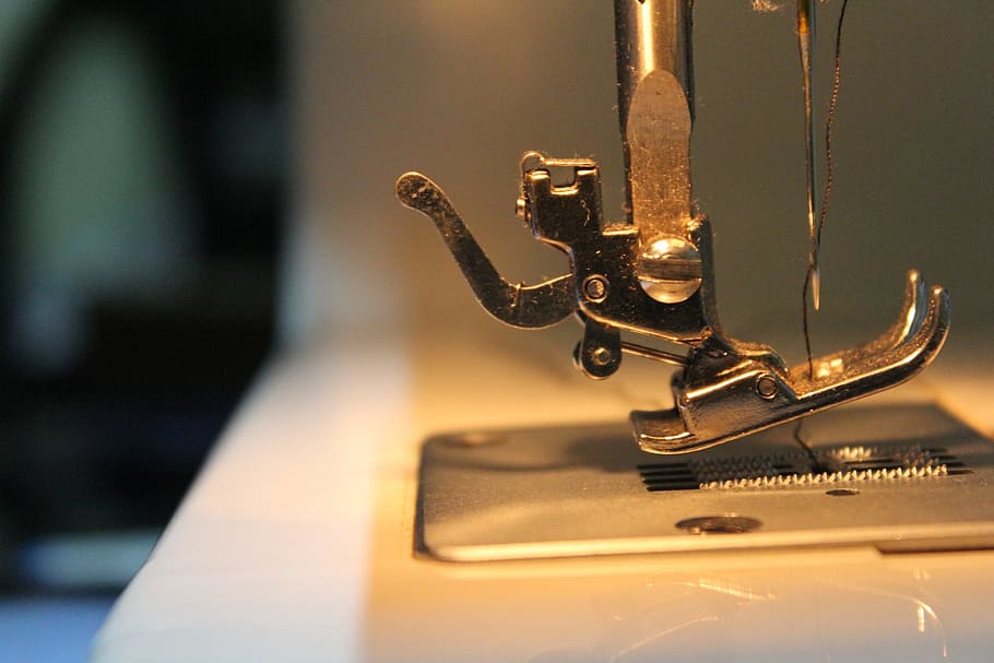 close, gray, sewing machine, Sewing-Machine, Hobby, Sewing, Needle, sewing, needle, clothing, dressmaker